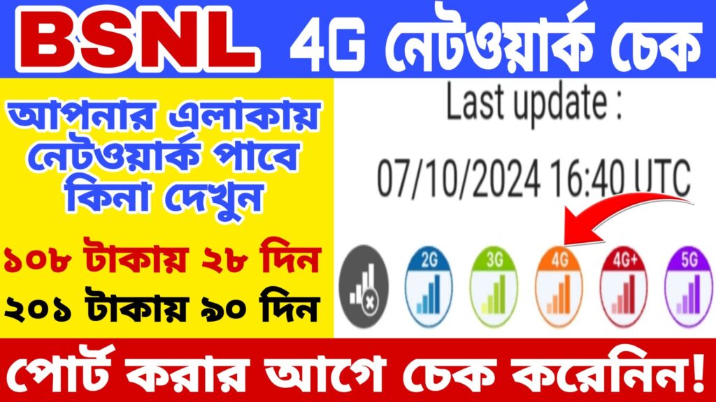 BSNL Network Coverage Check 2024